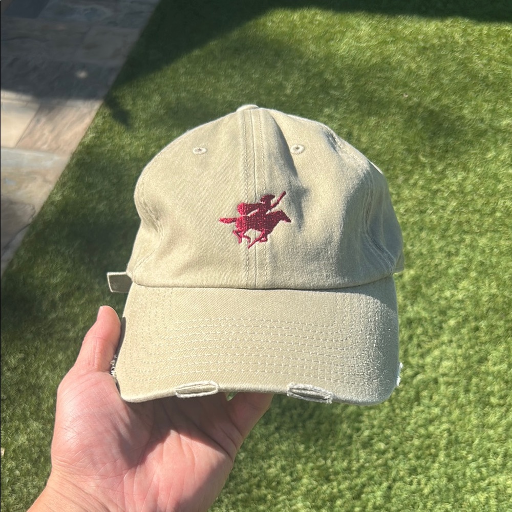USC Trojans Beige Cap with Red Embroidery